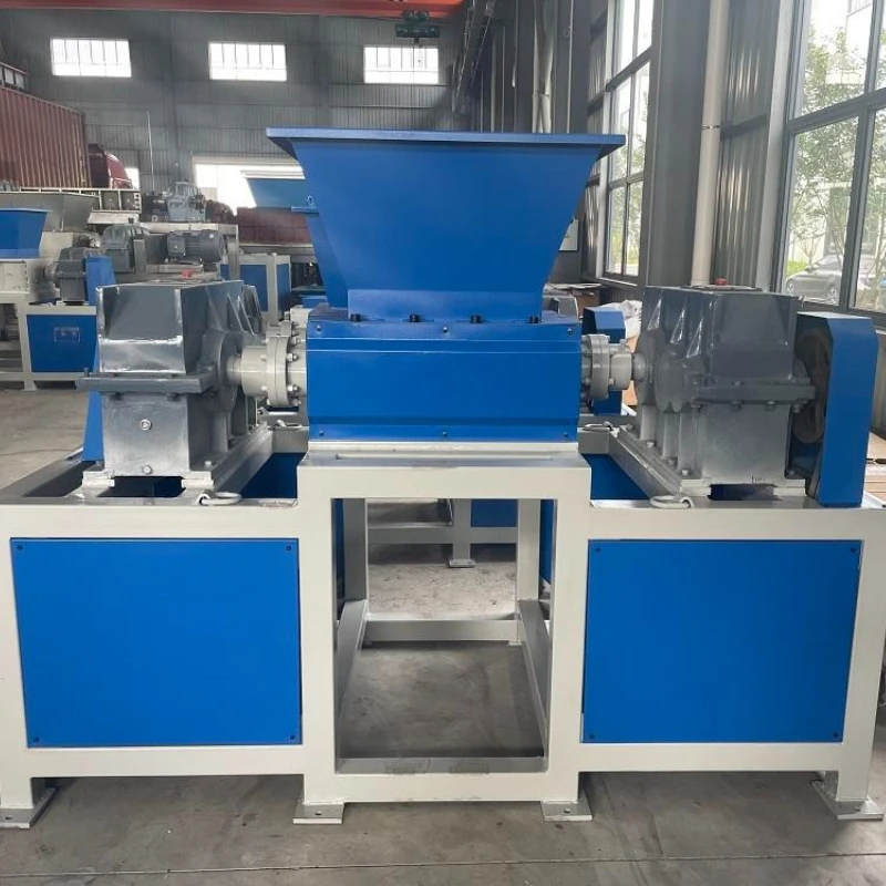 Single Double Shaft Shredder Machine Heavy Duty Industrial Waste Recycling Crusher for Metal Plastic Wood Rubber