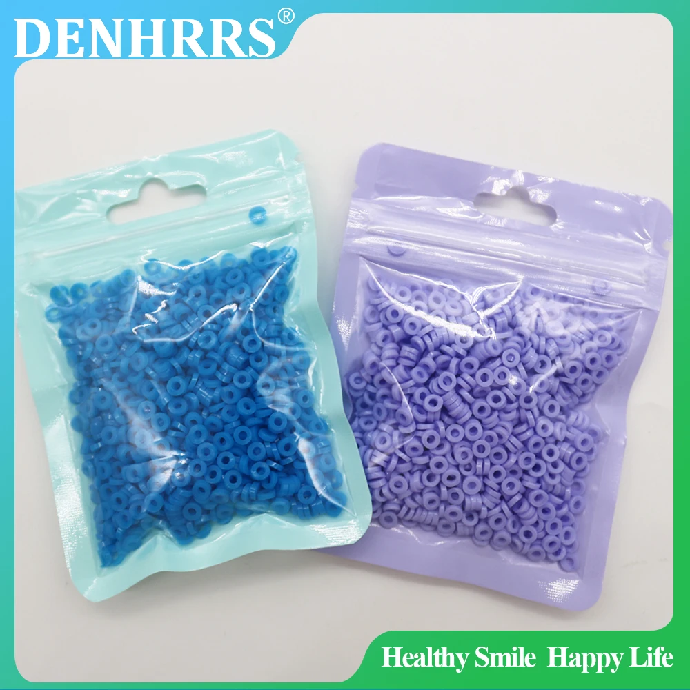 1000Pcs/Pack Dental Orthodontic Separating Spring Elastic Separator Orthodontia Dentistry Rubber Material