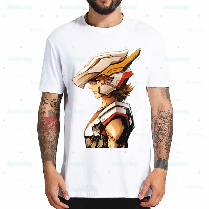 Saint Seiya T-Shirt Männer Unisex Anime Cartoon Design Männer Ritter des Sternzeichens Seiya Anime Top T-shirt Sommer Kurzarm Stil