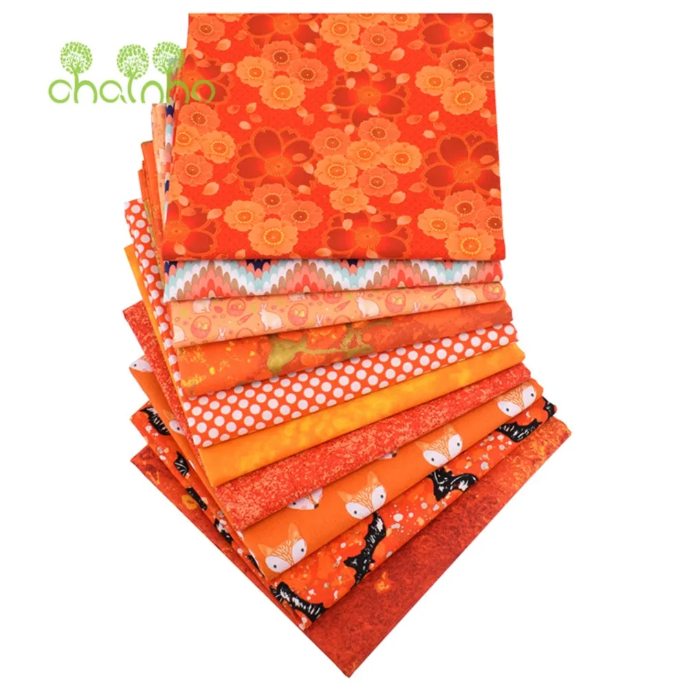 

Chainho, хлопчатобумажная ткань прямого плетения, материал для шитья ручной работы своими руками, лоскутная ткань, 10 бронзовых серий, 20x25 см/шт., 15CD17