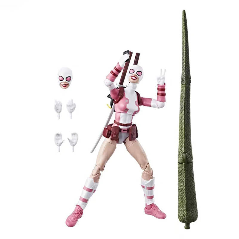 Hasbro Genuine Anime Marvel Legends Gwenpool Deadpool Action Figure Model Gift Toy Collection for Kids  Animation Assembly Model