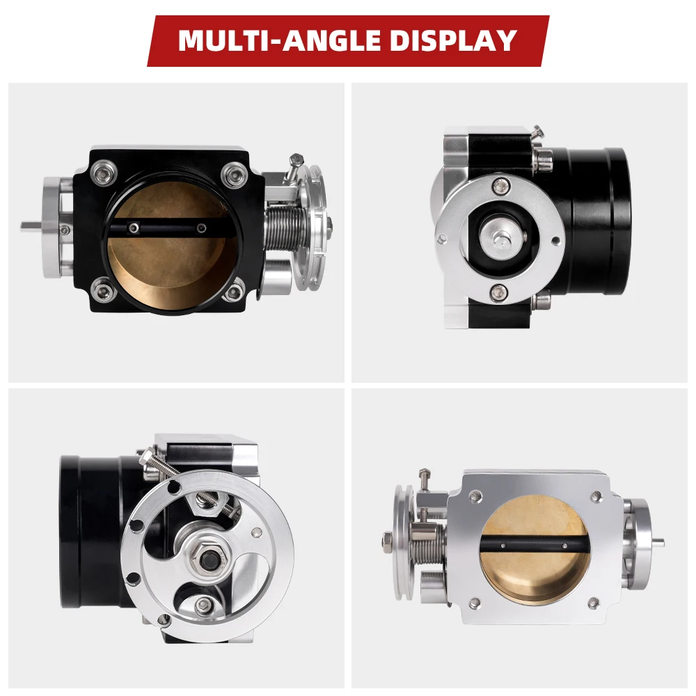 RASTP-Universal 70mm 2.75inch High Flow Alloy Aluminum CNC Billet Intake Throttle Body RS-THB192