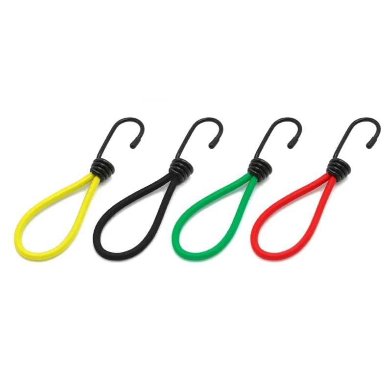 Y1UB 10Pcs Tent Elastics Rope Hook Replacement Tent Fixings Cord String Carabiner Hook