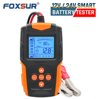 FOXSUR FBT200 12V 24V Smart Car Battery Tester & Analyzer for GEL AGM EFB Auto Scanner for Truck Motorcycle Car Diagnostic Tool