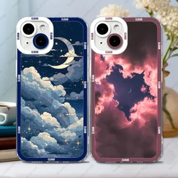 Case For iPhone 15 14 13 Pro Max 12 Mini 11 XS X XR SE 7 8 Plus Soft Cover Cloudy Sky