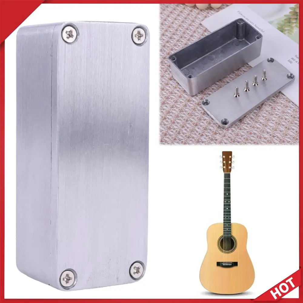 1590A Style Pedal Enclosure with Screws Effects Pedal Stomp Box Enclosure Die Cast Aluminium Box Enclosures Guitar Accessories
