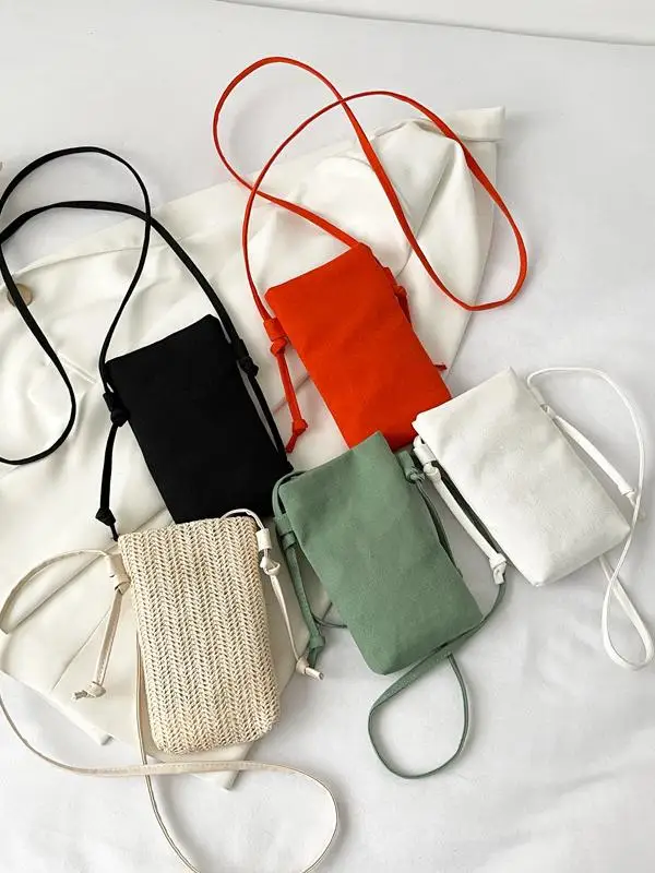 

Lightweight Canvas Crossbody Phone Bag for Women Size Faionable Korean Japanese Sle Single oulder Bag Fem Purse
