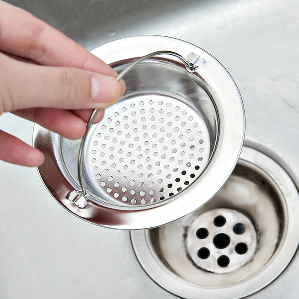 

Stainless Steel Water Tank Strainer Sink Sewer Filter Floor Drain Waste Drain Hair Colanders Kitchen Gadgets Accessories