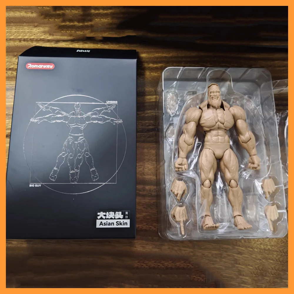 

Romankey X COWL UMS003 1/12 Scale Male Soldier Big Guy Strong Man 6inch Action Figure Super Flexible Joint Body Model Toys