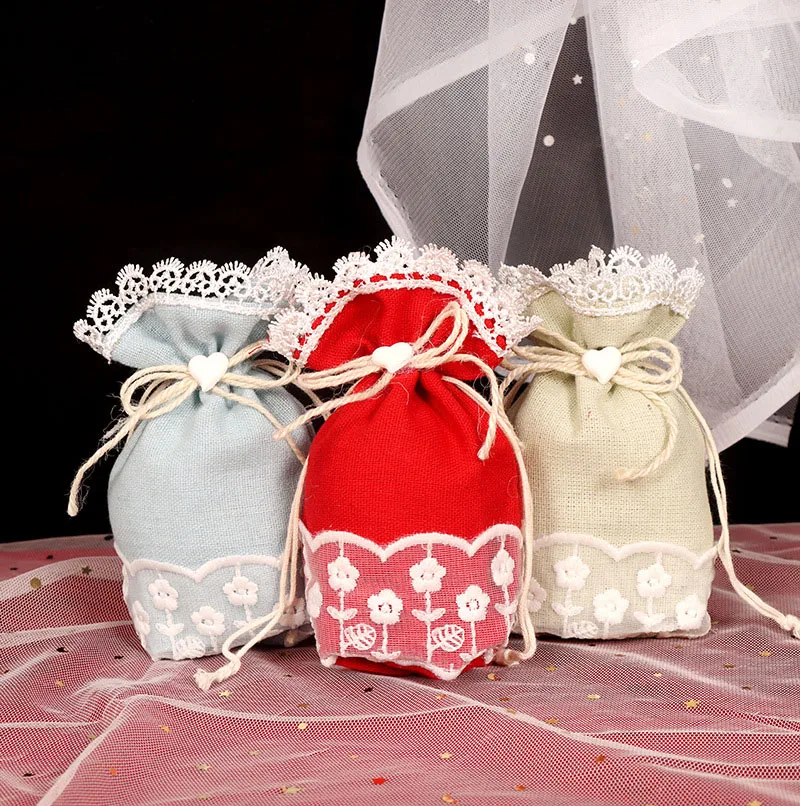 European Style Wedding Candy Bags, Creative Pastoral Style, Small Gift Packaging Bag, Birthday Banquet, New, 20 Pcs Lot