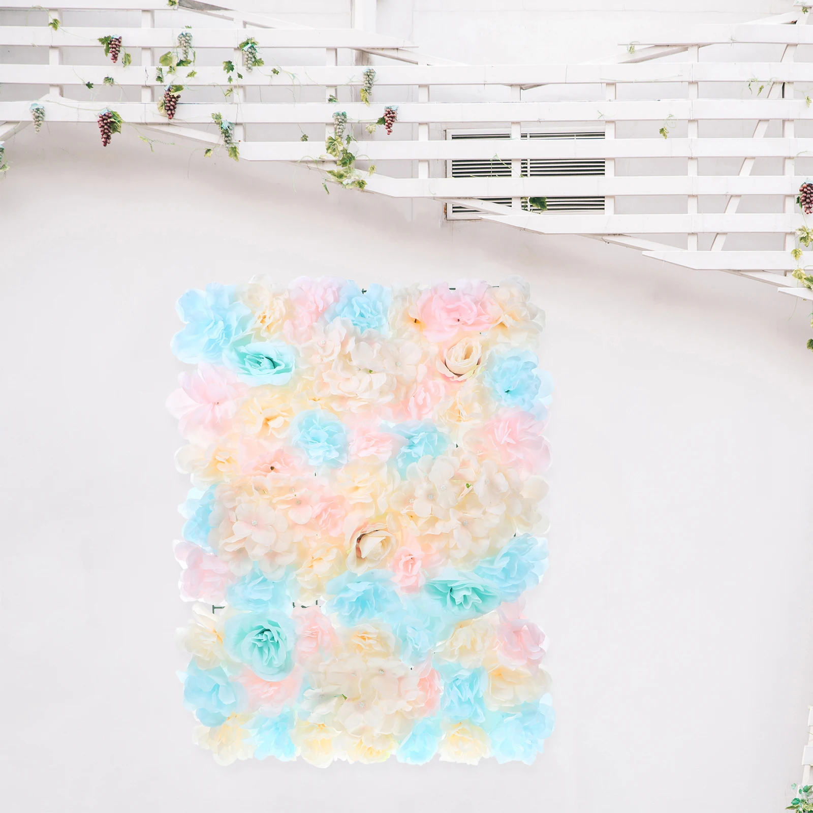 

Artificial Flowers Panel 40x60cm Pink Faux Silk Rose Wall Backdrop Blue Roses Wedding Home Decor Faux Silk Flower Backdrop Party