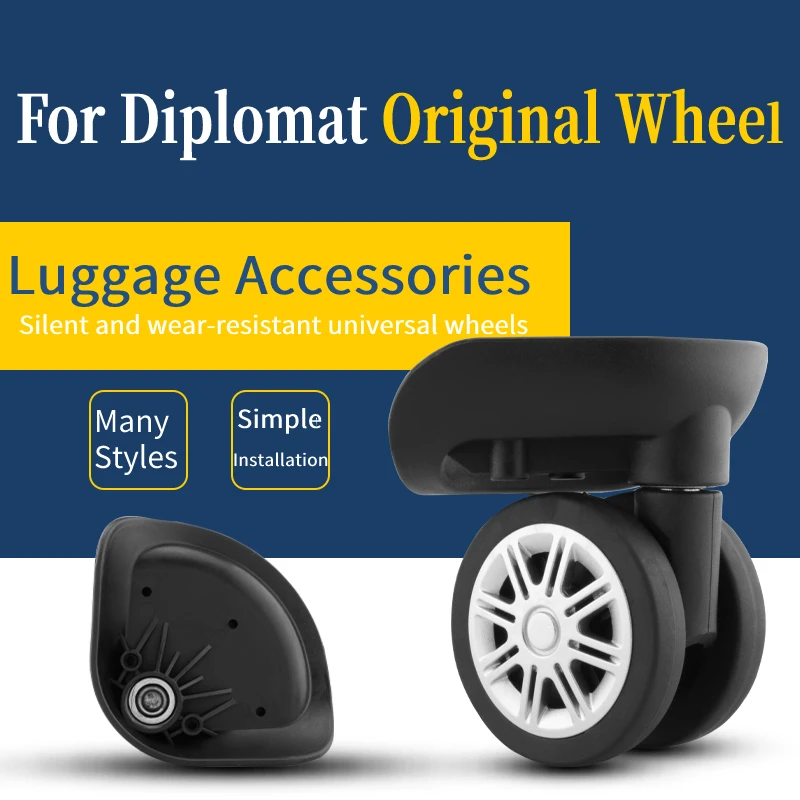 

Suitable for diplomat suitcase wheel replacement trablog pull rod universal wheel accessories repair Gute G-26