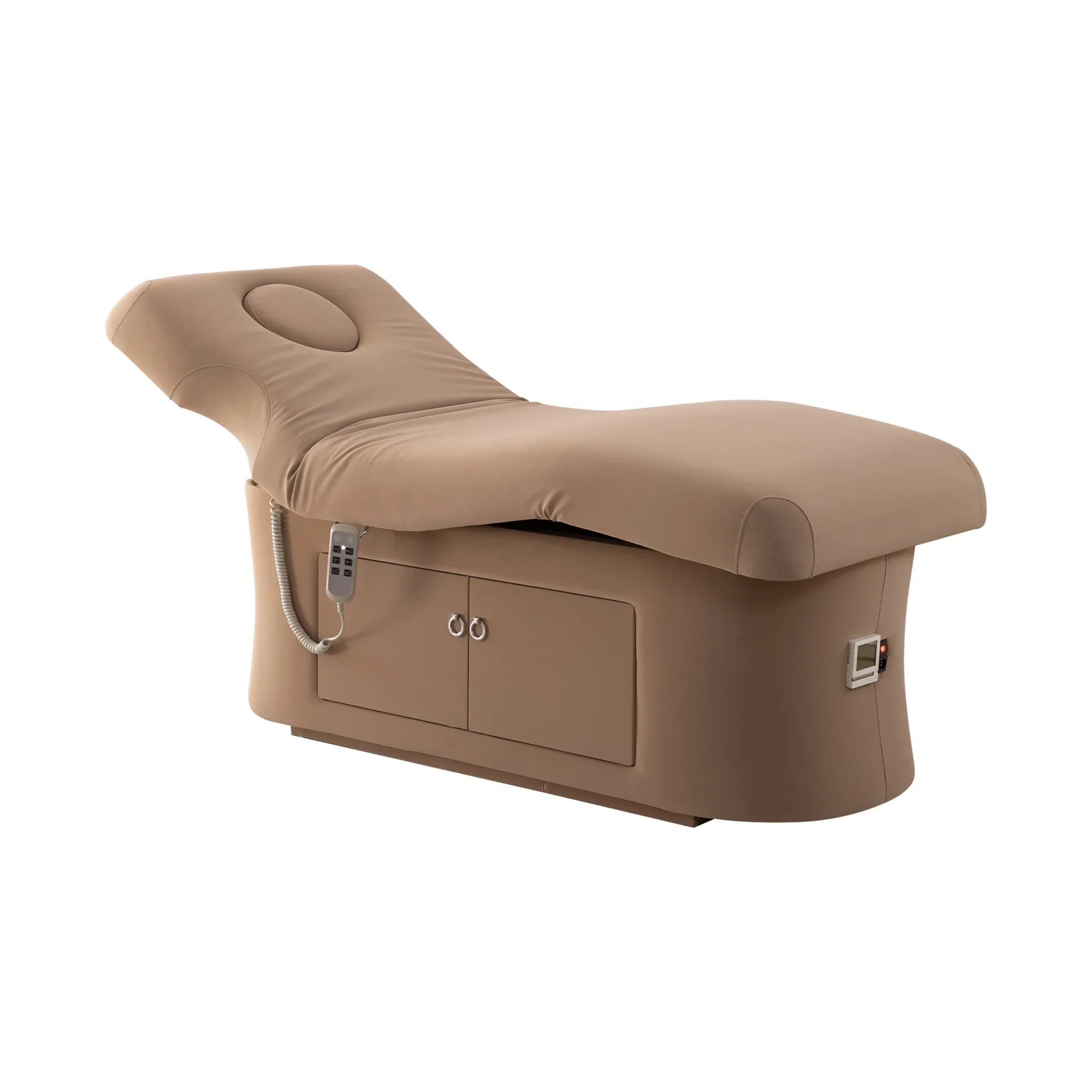 Light luxury electric physiotherapy bed, constant temperature massage beauty bed, beauty salon medical skin