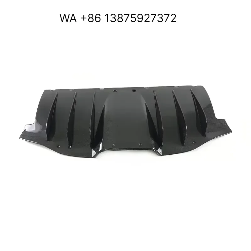 Wmwmnu Carbon Fiber Rear Bumper Lip Diffuser for 458 Italia Spider Auto Racing Car Style Body Kit Spoiler Splitter