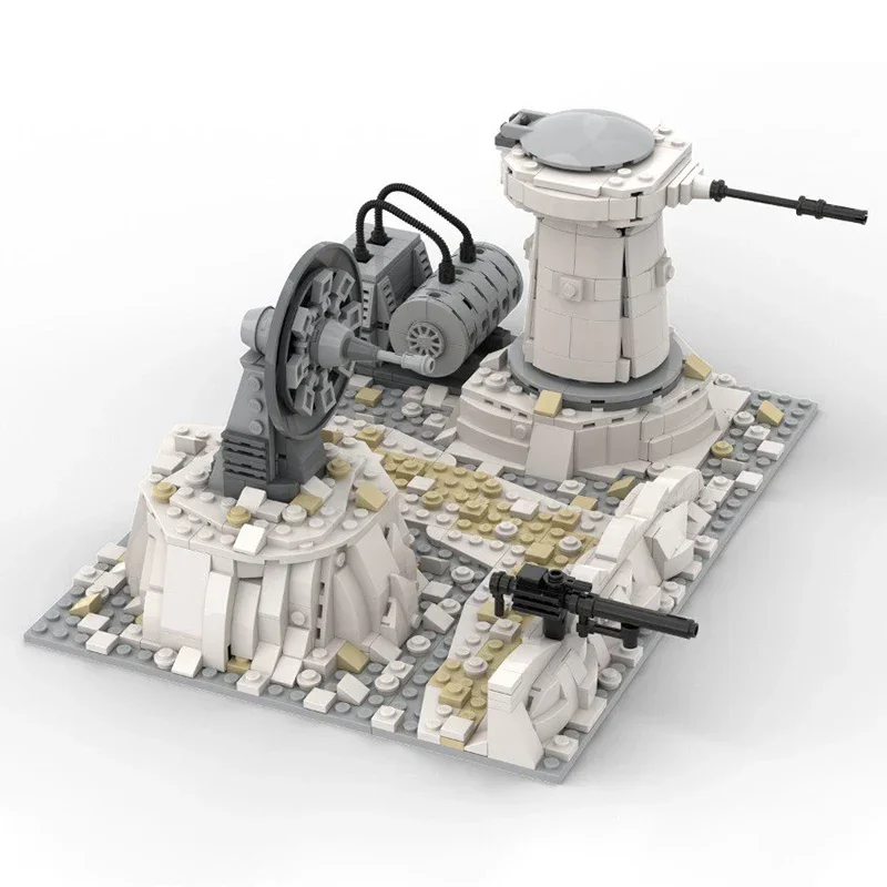 Star Movies Model Moc Building Bricks Military Artillery Battery Technology blocchi modulari regalo giocattoli di natale set fai da te assemblaggio