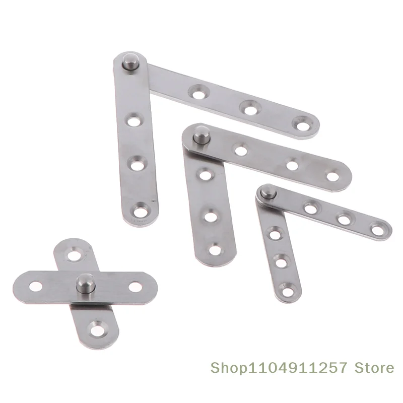 1 Pc Rotating Hinge(With Screws) Stainless Steel Concealed 360 Degree Revolving Door Pivot Hinge Brushed