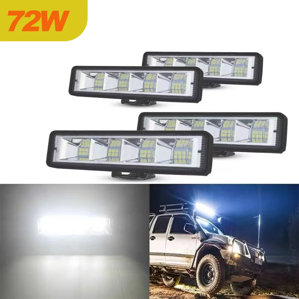 

72W Car Work Light LED Bar 4x4 24 LED Worklight Bar Offroad SUV ATV Tractor Boat Trucks Excavator DC9-30V led Combo Beam