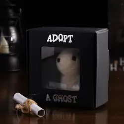 Adopt A Ghostes Creative Wool Felt Halloween Ghost Card Box Gift Halloween Home Decoration Small Scroll Set Halloween Decoration