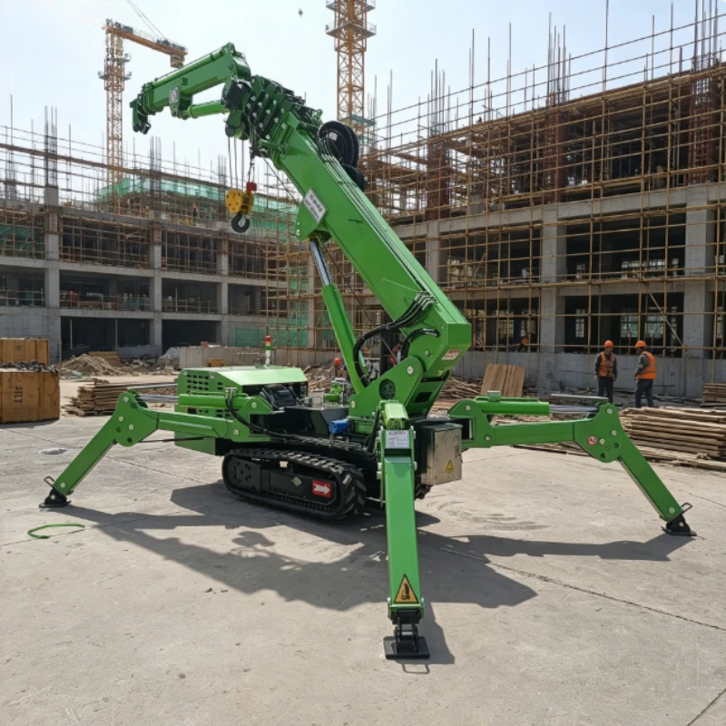 Customized 360 Degree Spider Crane New 3 Ton 15m Truck Mounted Crawler Spider Crane for Construction Use