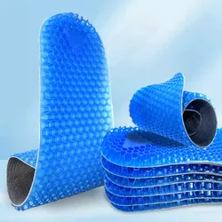 1 Pair Silicone Honeycomb Insoles for Shoes Soft Shoe Inserts Sport Anti-slip Template For Man Women Shoe Sole