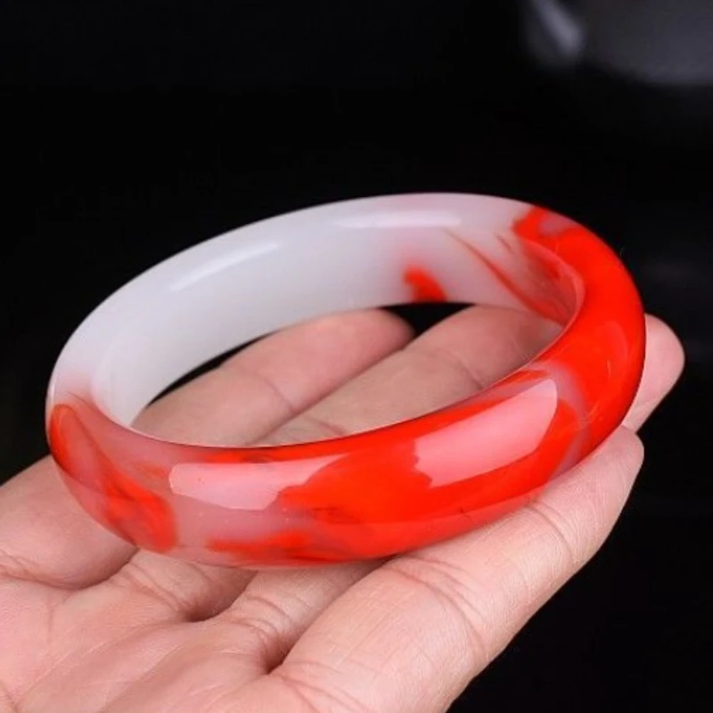 

Bracelet Chicken Blood Red Yu Bracelet Golden Silk Yu Cai Yu Piao Hua