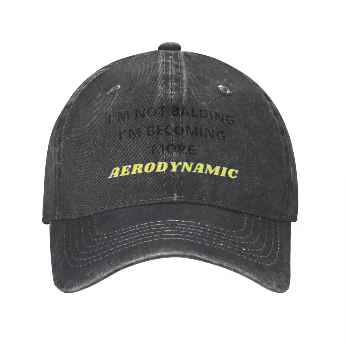 I'm not balding. I'm just becoming more aerodynamic. Cowboy Hat Hip Hop Sunhat Golf Cap Male Women's