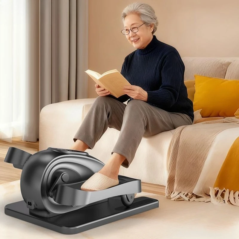 Under Desk Bike Pedal Exerciser for Seniors Seated Elliptical, Work from Home Fitness, Mini Elliptical Machines for Home Use