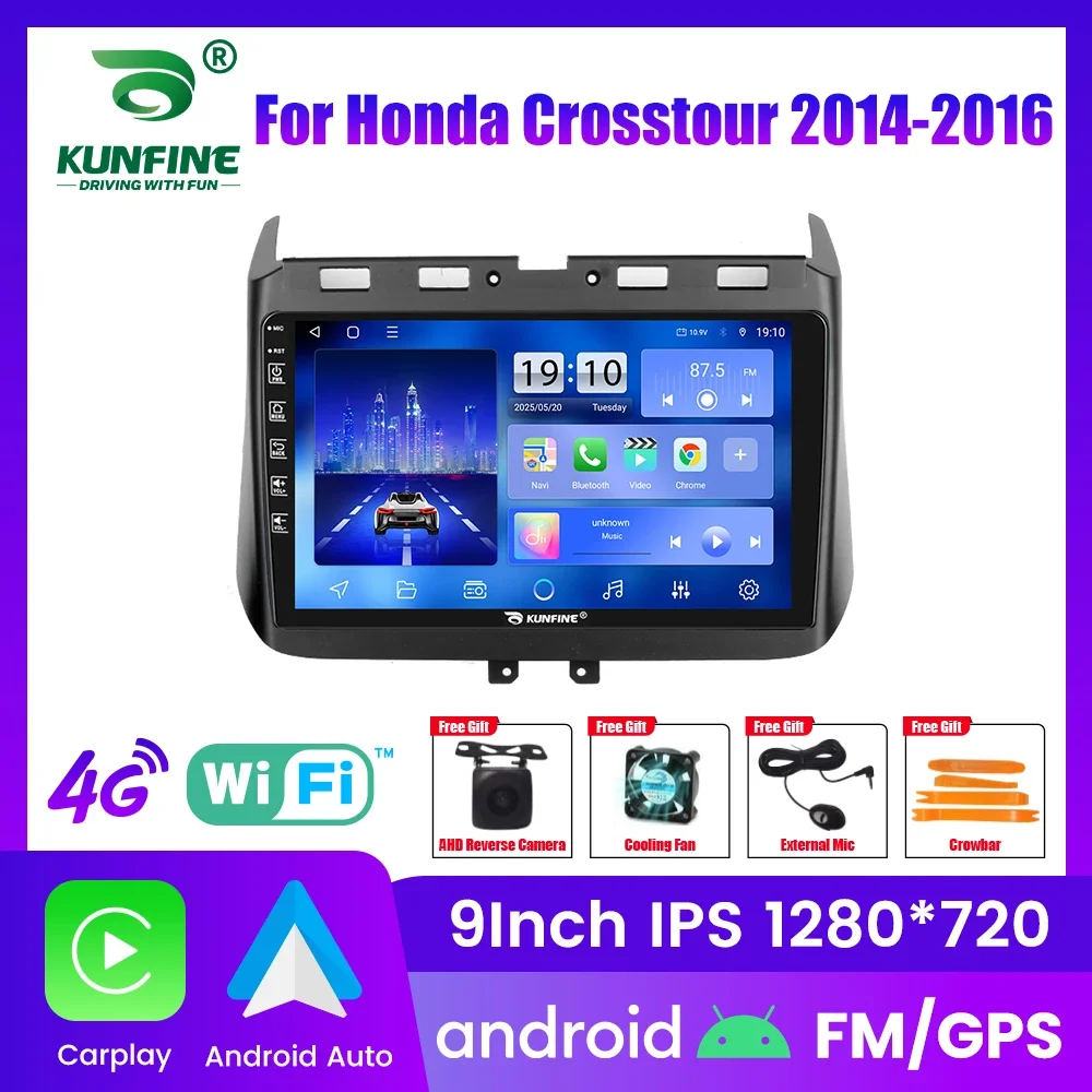 Android Car Radio For Honda Crosstour 2014-2016  Car Stereo 2Din Octa Core GPS Navigation Player IPS Screen Carplay Android Auto