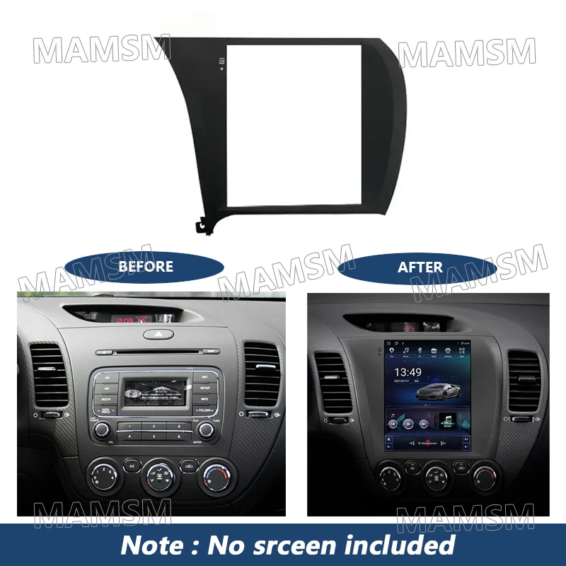 9.7 Inch 2 Din Radio Frame For KIA Cerato K3 2013 2014 2015 2016 2017 Car Player DVD Audio Panel Mount Installation Fascia Frame