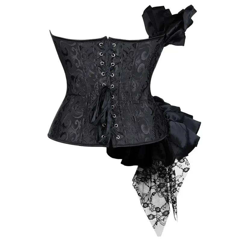 Corset Bustier Top Gothic Clothing Vintage Lace Corselet Overbust Corsets Sexy Women Lingerie Plus Size