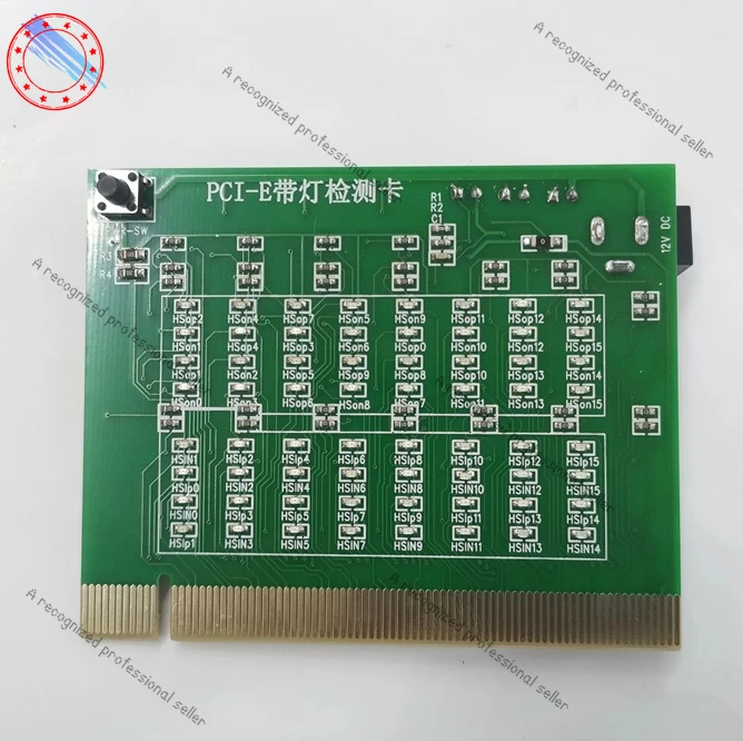 

PCI-E with tester PCI-E with light fixture 16X with detection card PCIE with light