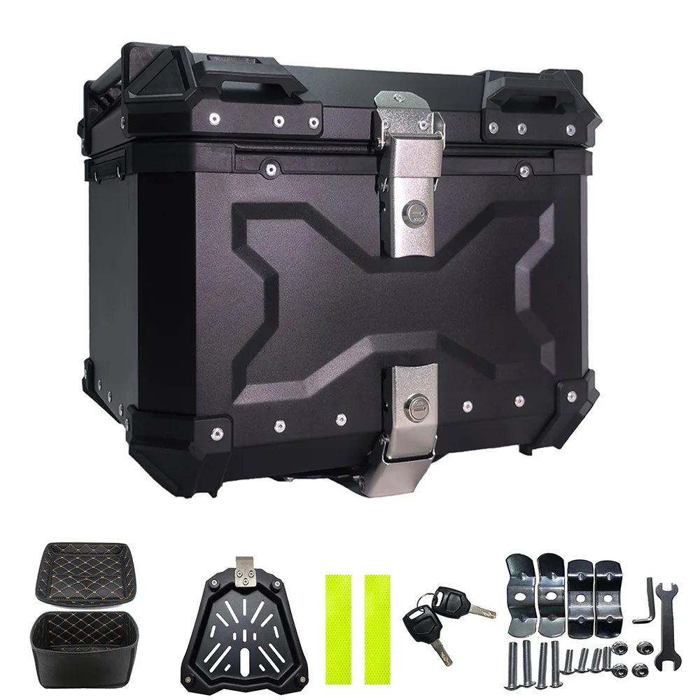 Quick Release Aluminum Alloy Tail Box 25L30L36L45L55L65L Motorcycle Trunk Aluminum Box Storage Box