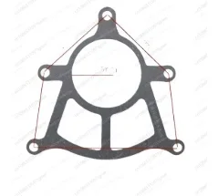 Leak-proof seal: electric vehicle differential motor five-hole paper pad | universal rear axle repair gasket