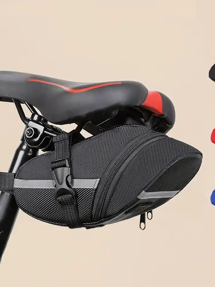 AliExpress NONE Black Bicycle WaterProof Saddle Bag Bicycle Reflective Tail Bag MTB Bike Universal Rear Bag Outdoor Bicycle Accessories