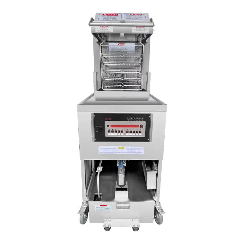 Commercial Automatic Lifting Fried Chicken Shop Chicken Fryer 8-head 55L Pressure Fryer