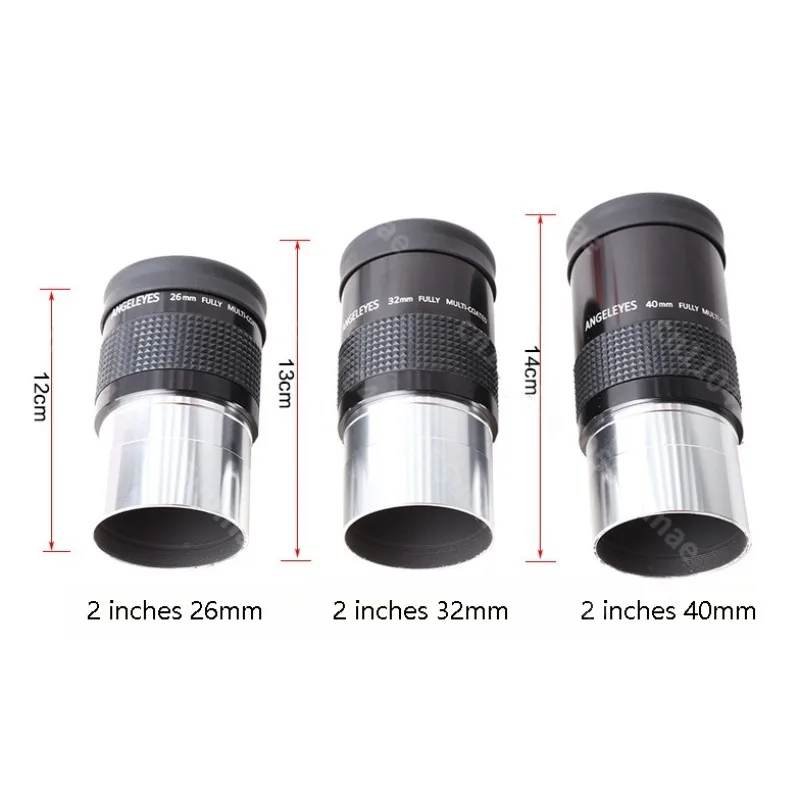 1 قطعة 2 بوصة عالية الوضوح واسعة المجال تلسكوب فلكي العدسة مع طلاء متعدد الطبقات البعد البؤري 26 مللي متر 32 مللي متر 40 مللي متر