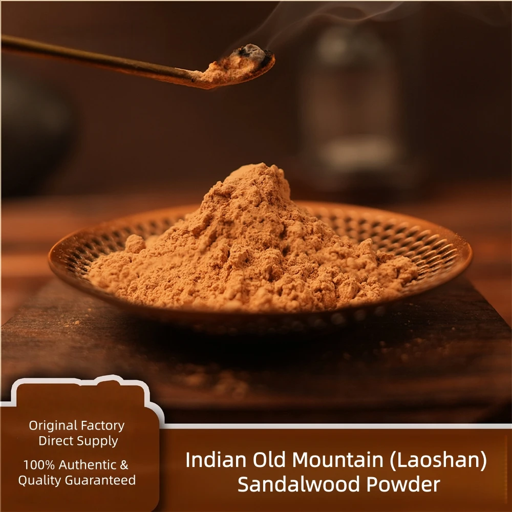 Authentic Indian Old Mountain Sandalwood Powder,100g Pure natural Sandalwood Powder,Home Incense Fumigation,Seal Incense Making