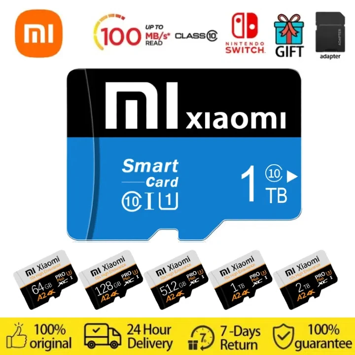 Karta Xiaomi Mini SD 128GB 2TB karta pamięci 256GB 128GB 512GB 256GB U3 V30 TF szybka karta Flash 128GB do aparatu telefonu PC