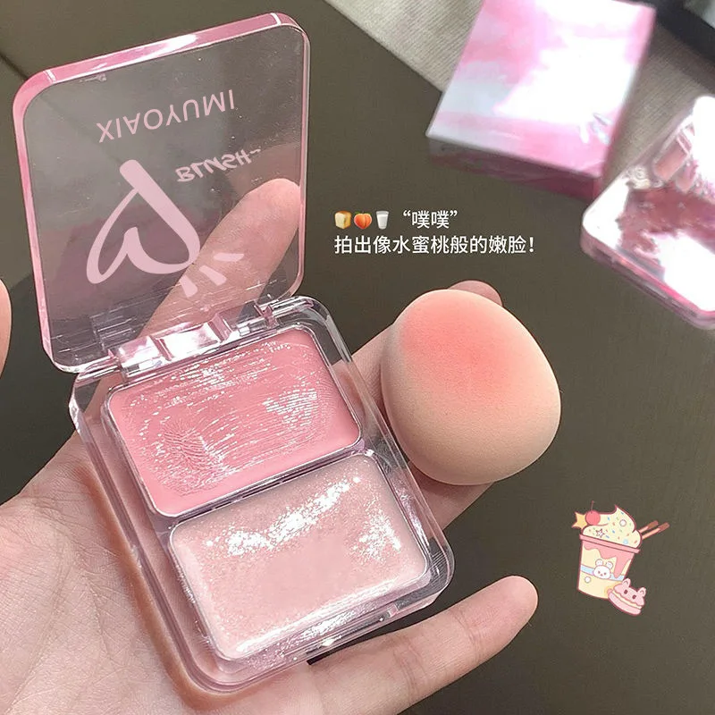 Water Light Peach Cream Blush Milk Pink Cream Natural Cheek Tint Brighten Waterproof Face Contouring Orange Blush Palette Makeup