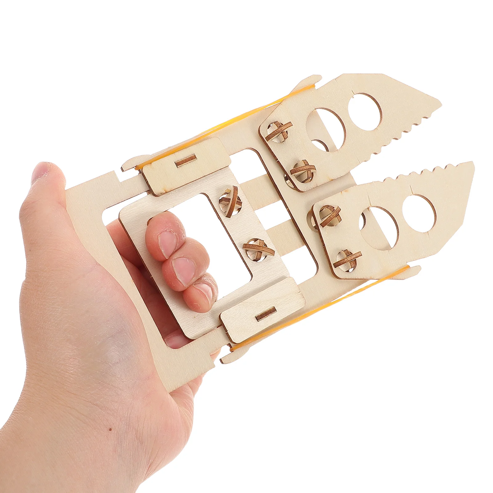 

4 Pcs Robotic Hand Toys Educational Craft Kits Handicrafts Assembled 3d Wooden Puzzles Khaki Diy Pliers Mechanical Child