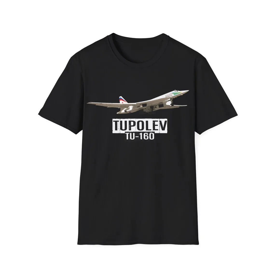 Russian Tupolev Tu-160 White Swan Heavy Strategic Bomber T-Shirt 100% Cotton O-Neck Short Sleeve Casual Mens T-shirt Size S-3XL