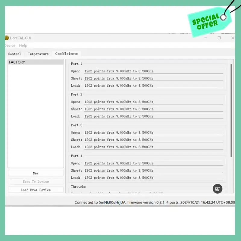 

A95Q-для Librecal Librevna, соответствующий комплект электронной калибровки, высокая точность для профессиональных измерений VNA