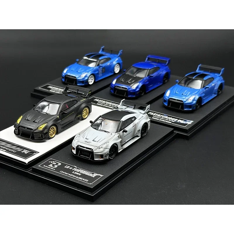 TM MiniStation BSC 1:64 LBWK GTR R35 F&F Diecast Diorama Auto Modell Sammlung Miniatur Spielzeug Zeit Micro