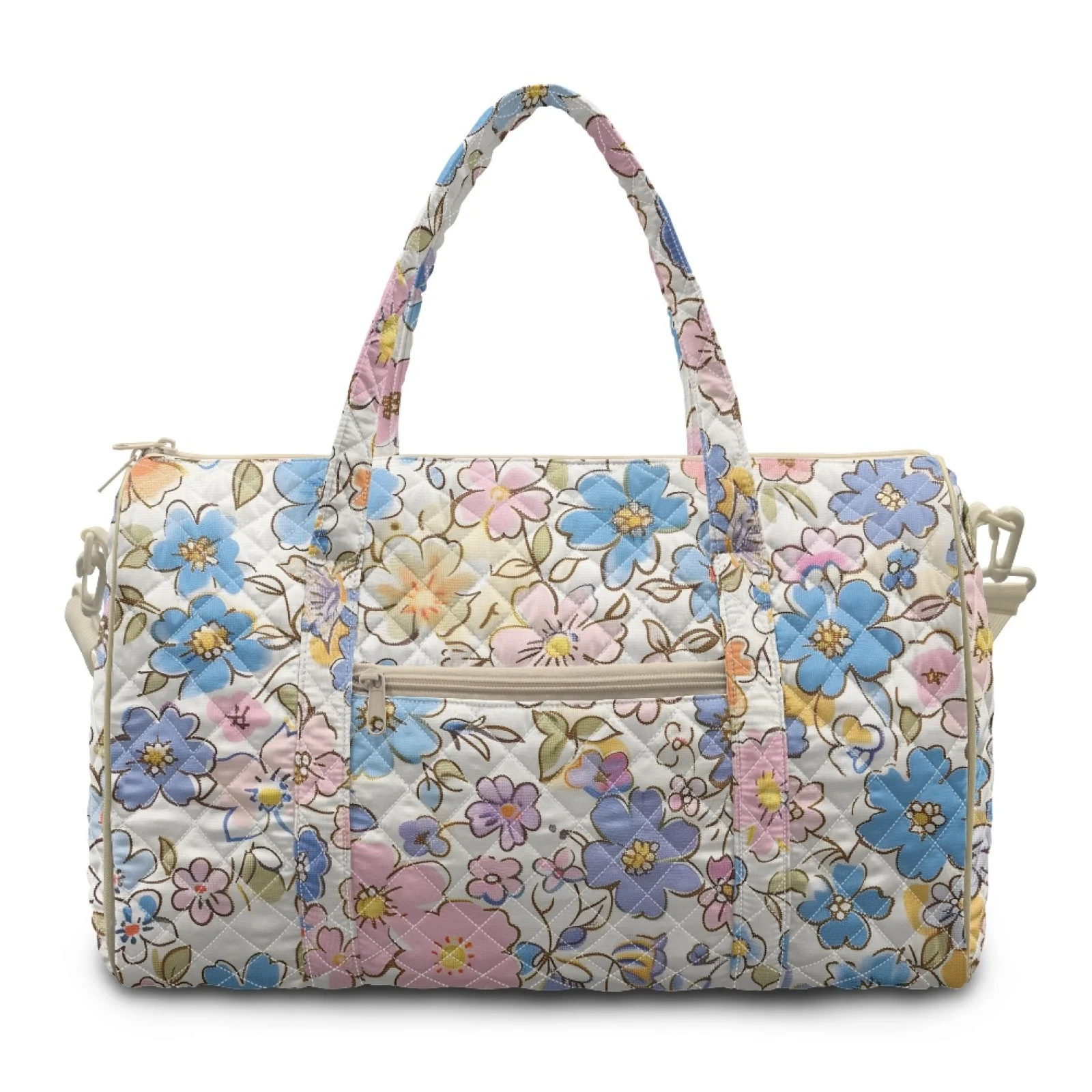 Coloranimal Art Flowers Adjustable Strap Carry On Luggage Bag for Womens Crossbody Strap Gym Bag New Trend