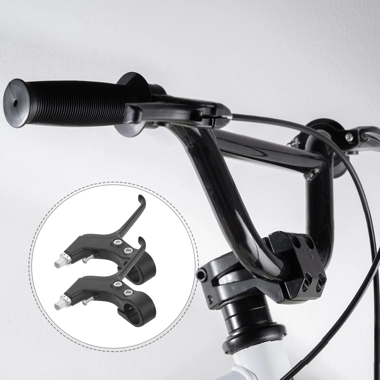 

2pcs Bike Brake Lever Parts Lightweight Compact Easy Operation Cycling Accessories Bike Brakes Handle Practical