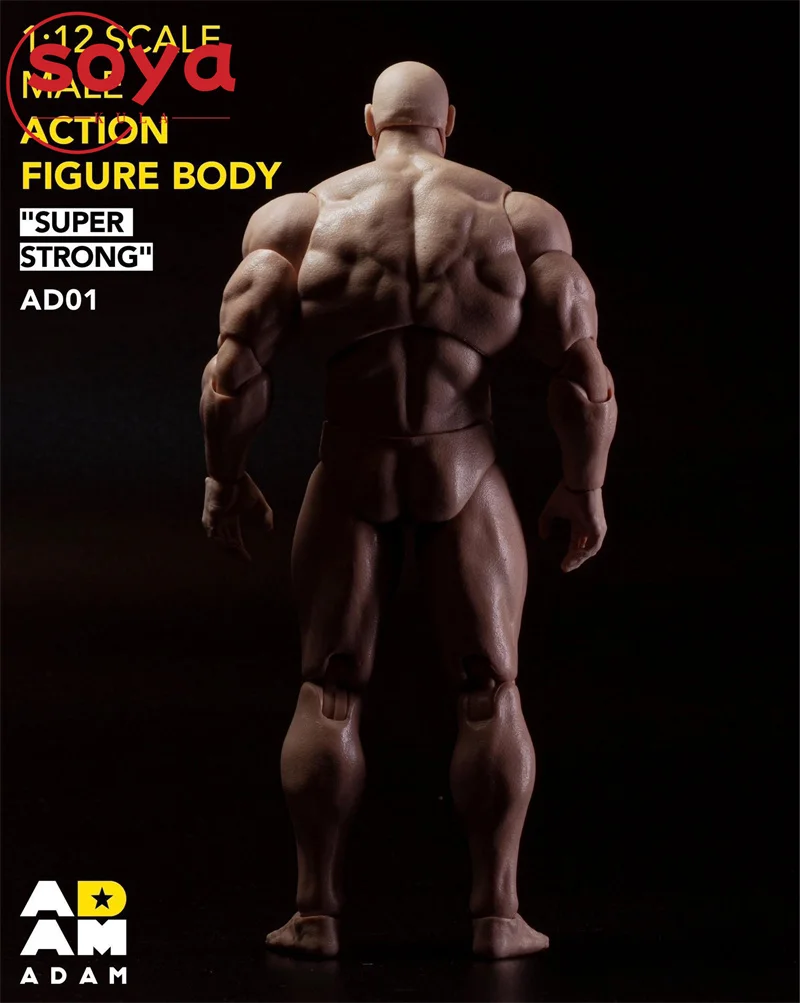 MUFF SPEELGOED ADAM AD01 1/12 Mannelijke Sterke Spiergewricht Lichaam 17.2 CM Super Flexibele Comic Soldaat Action Figure Body Pop