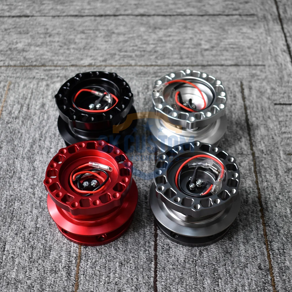 SK CUSTOM Aluminum Alloy Car Accessoriess Universal Racing 12 Hole Steering Wheel Quick Release Hub Kit Wheel Hub Adapter