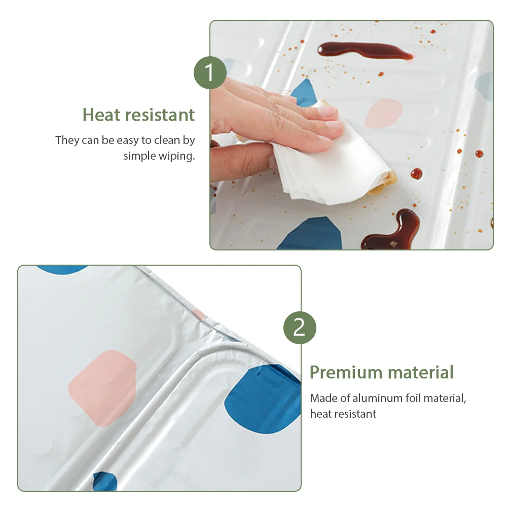 

2Pcs Oil Baffles Anti Splashing Shield Foldable Heatproof Cooking Windproof Board Kitchen Wall Protector Decorative