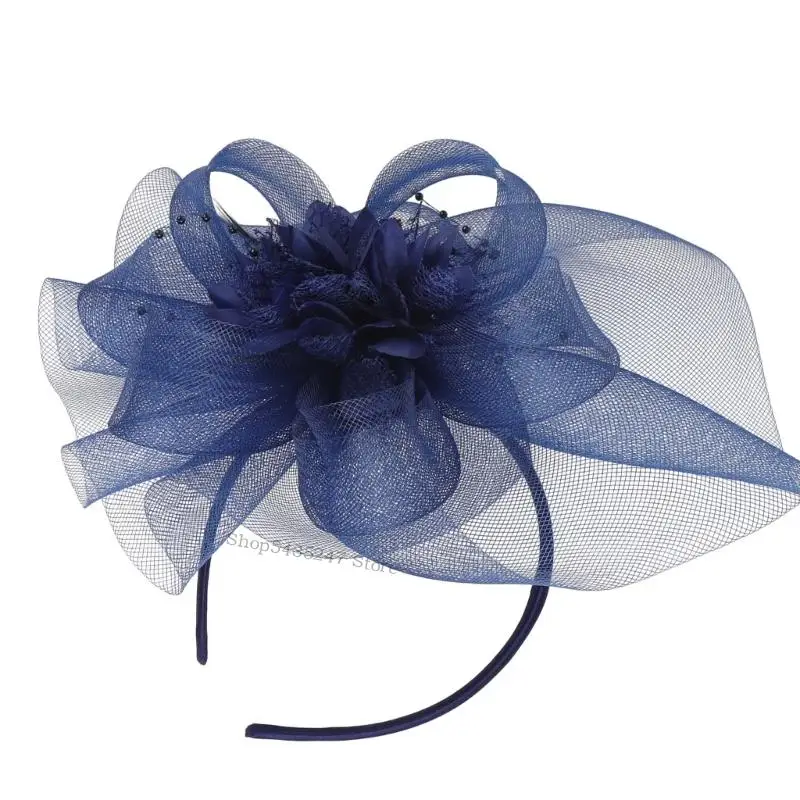 

Flower Feartant Hat Hair Clip для костюмированных вечеринок банкетный заправка H7EF