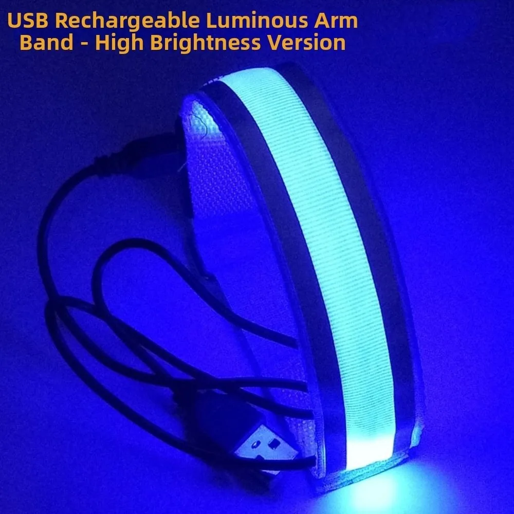 Safety LED Light Armband Waterproof Adjustable Luminous Arm Band Lightweight Creative Night Reflective Armband Night Running
